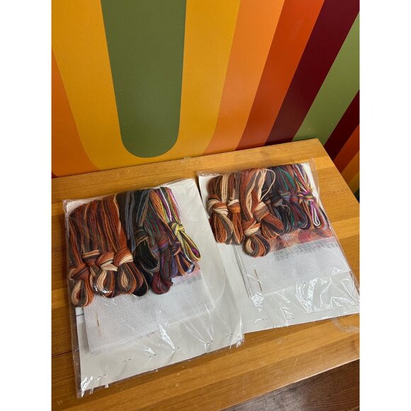 Bucilla needlepoint cat kitty cat eye pillow designed by Nancy Rossi pillow kit - Picture 5 of 6